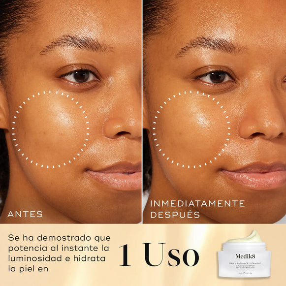 Tras 1 solo uso de la crema Daily Radiance Vitamin C tu piel se ilumina y se hidrata-hover-8