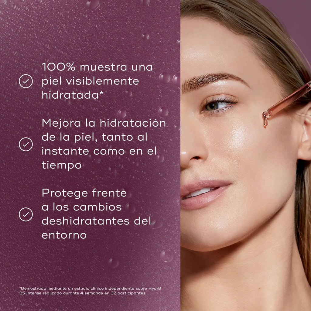 Beneficios del serum sobrealimentado Hydr8 B5 Intense de Medik8