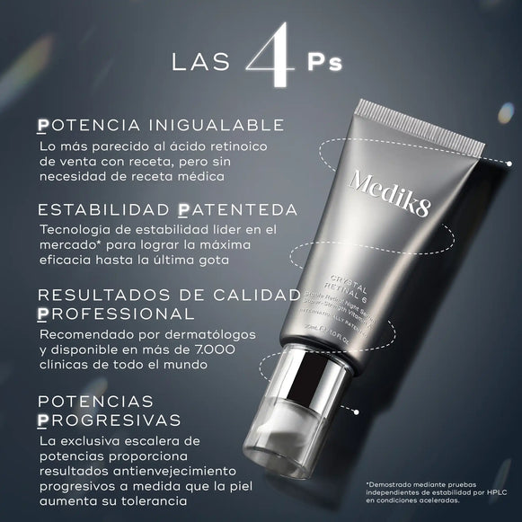 Efectos anti-envejecimiento de última generación Crystal Retinal de Medik8-hover-8