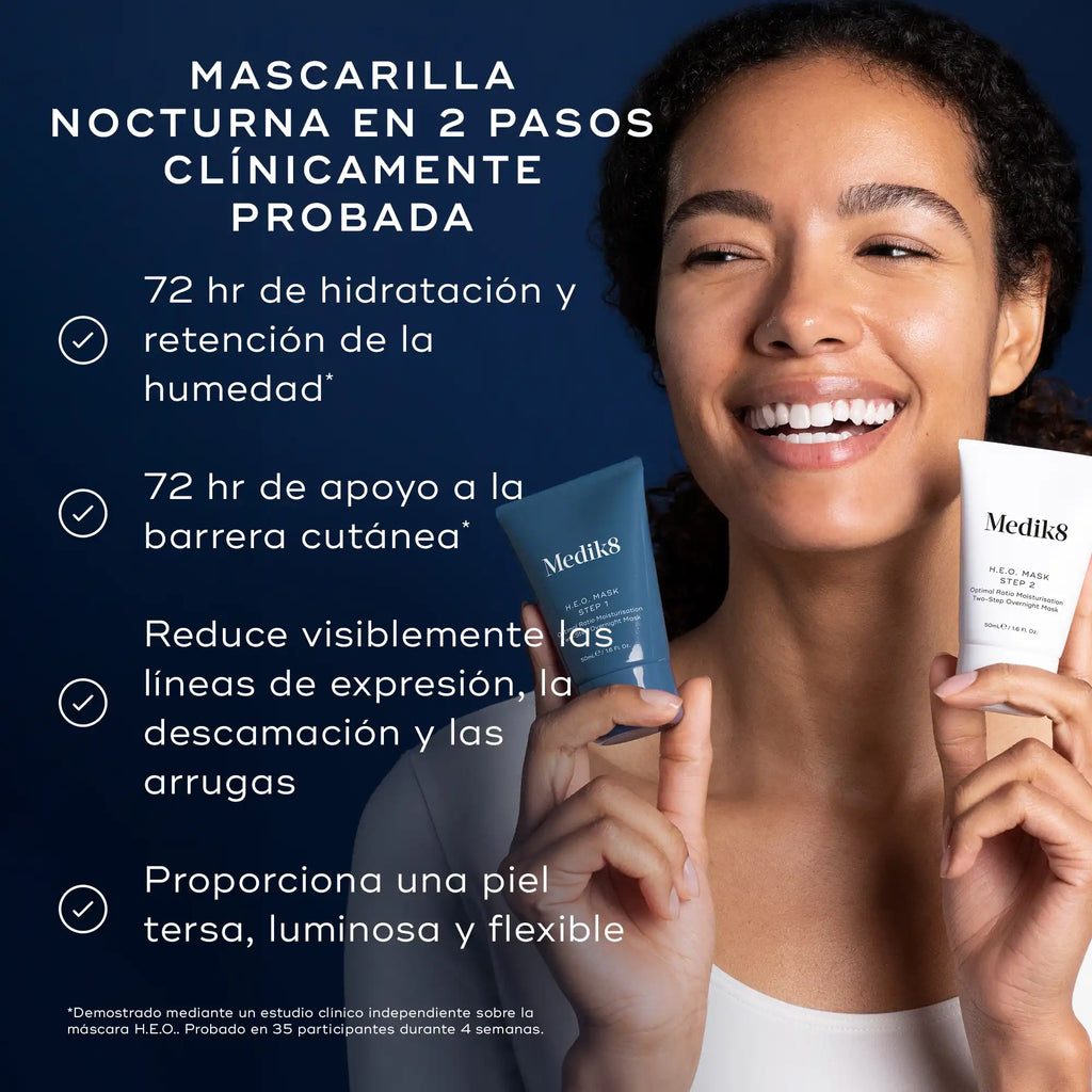 H.E.O.® MASK de Medik8 mascarilla nocturna innovadora en dos pasos