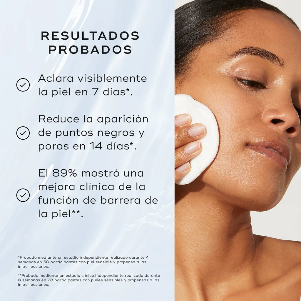 Press & Clear™, tónico exfoliante con un 2% de ácido salicílico de Medik8