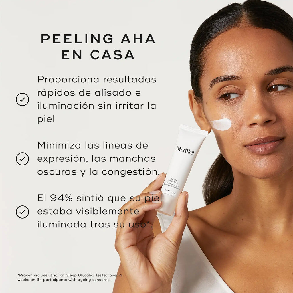 Sleep Glycolic™ tratamiento exfoliante ideal para un peeling facial