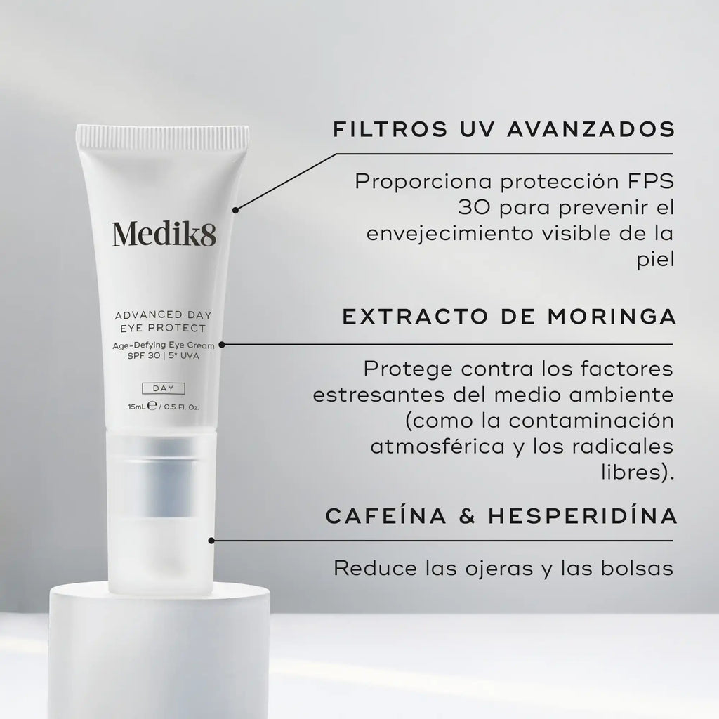 Ingredientes clave de Advanced Day Eye Protect, contorno de ojos con protección solar