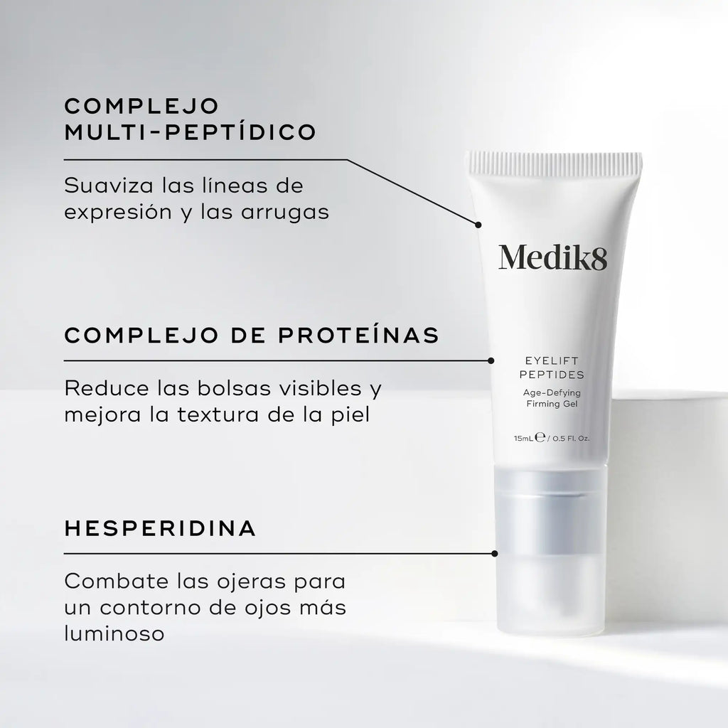 Sérum antienvejecimiento de acción múltiple Eyelift™ Peptides de Medik8