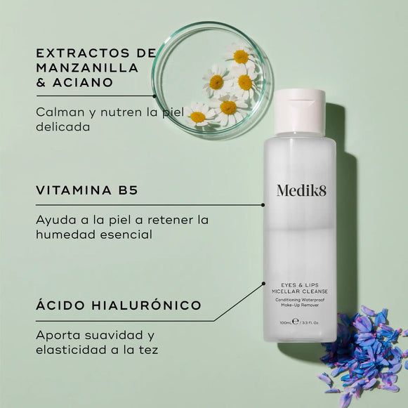 Limpiador micelar trifásico Eyes & Lips Micellar Cleanse™ de Medik8-hover-10