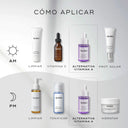 Aplicar el suero facial antienvejecimiento Bakuchiol Peptides