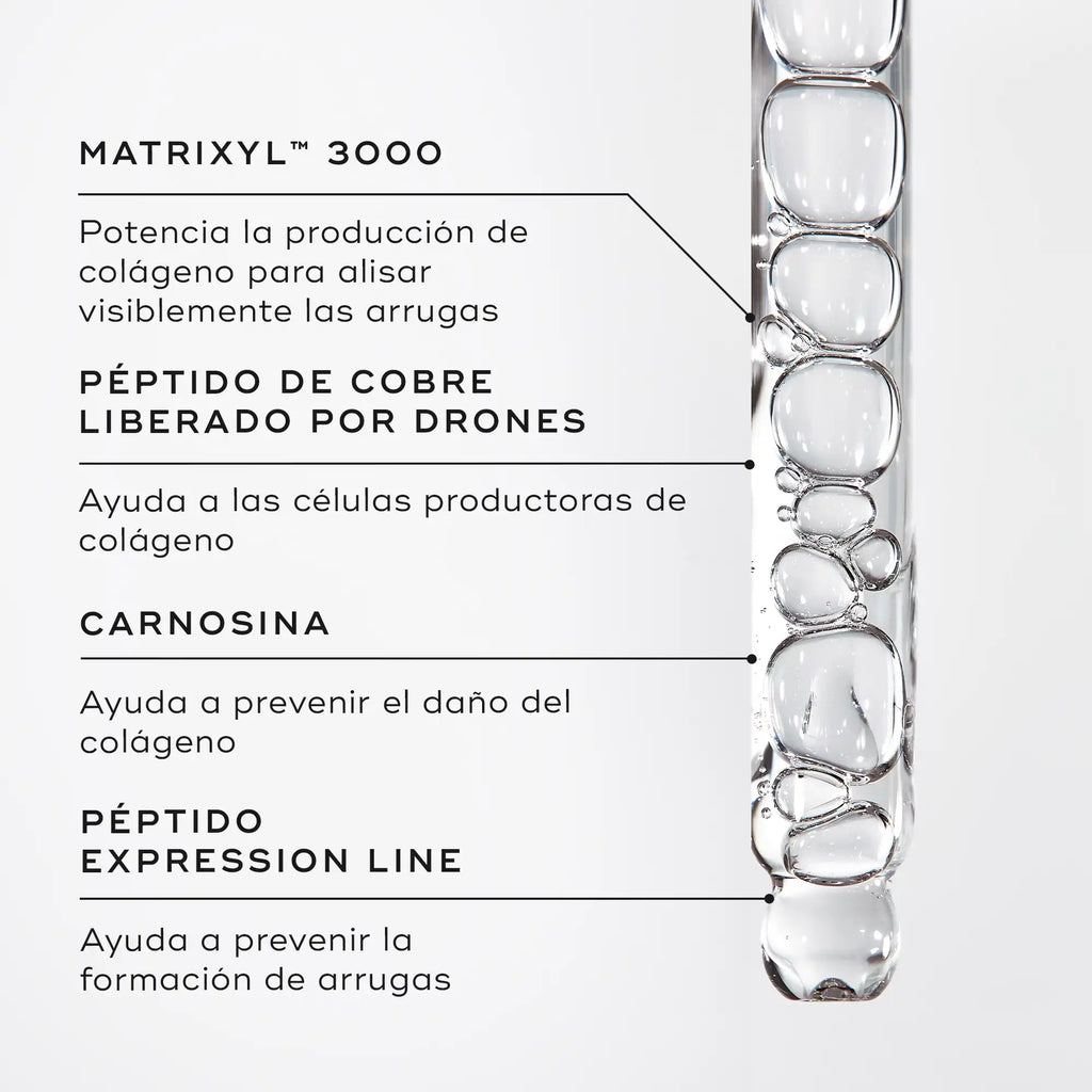 Potencia la producción de colágeno con el sérum multipéptido, Liquid Peptides™