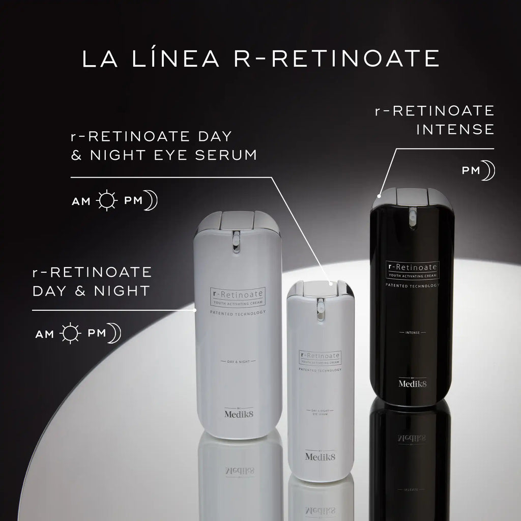 La línea de productos envejecimiento r-Retinoate para ojos y facial de Medik8
