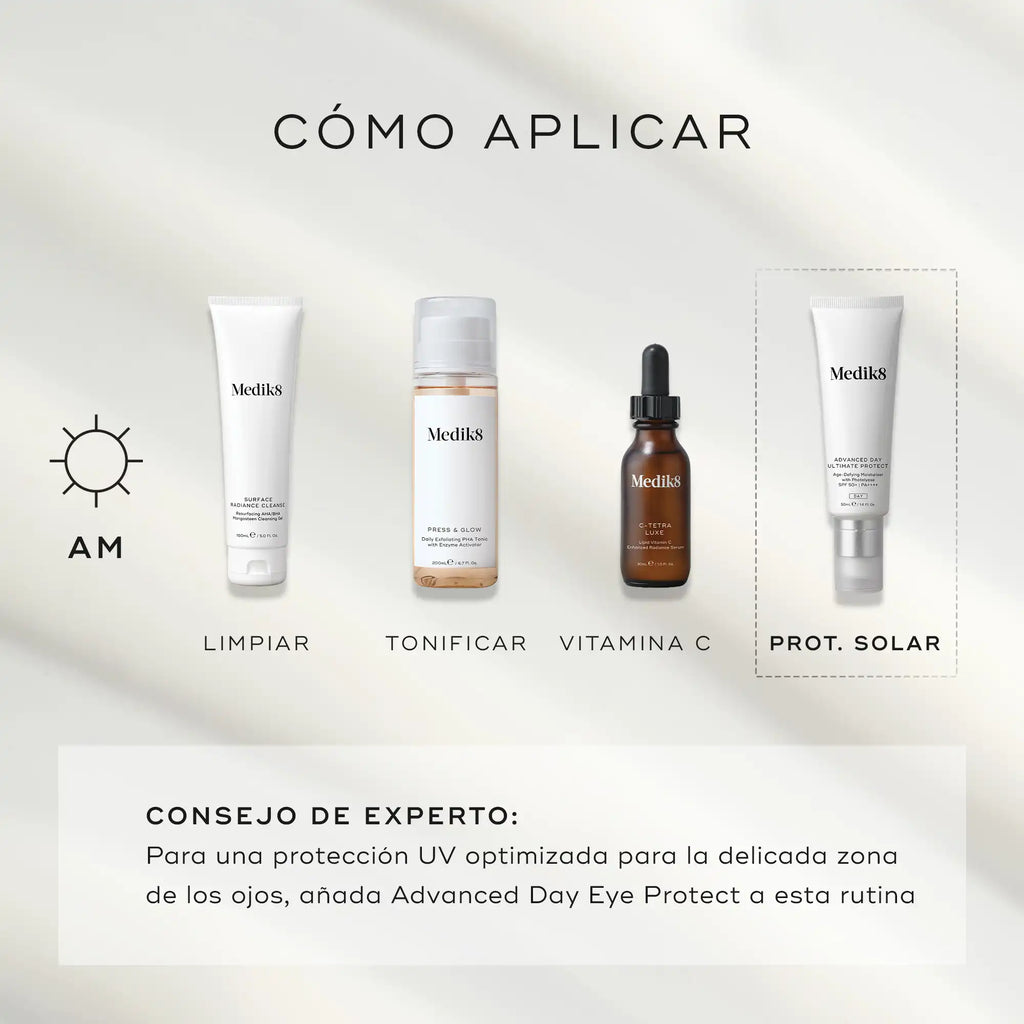 Como aplicar Advanced Day Ultimate Protect contorno de ojos